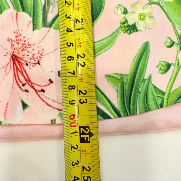 Ted Baker Pink Floral Print Off Shoulder Top SZ 4 =US Sz 10 NWT Ret $269 - Picture 8 of 11